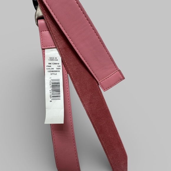 Dickies Women's Adjustable Fit Fabric Pink Streetwear Belt - Picture 4 of 5